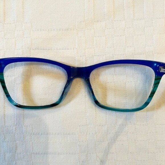 STEVE MADDEN | Fantassia Blue Horn Fade Eye frames with Hard Case - Picture 7 of 9